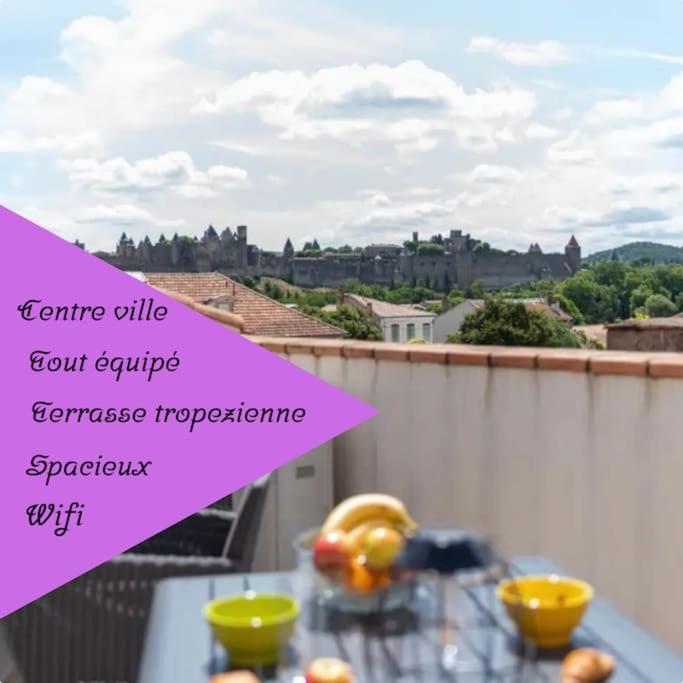 La Majestueuse Cite Leilighet Carcassonne Eksteriør bilde